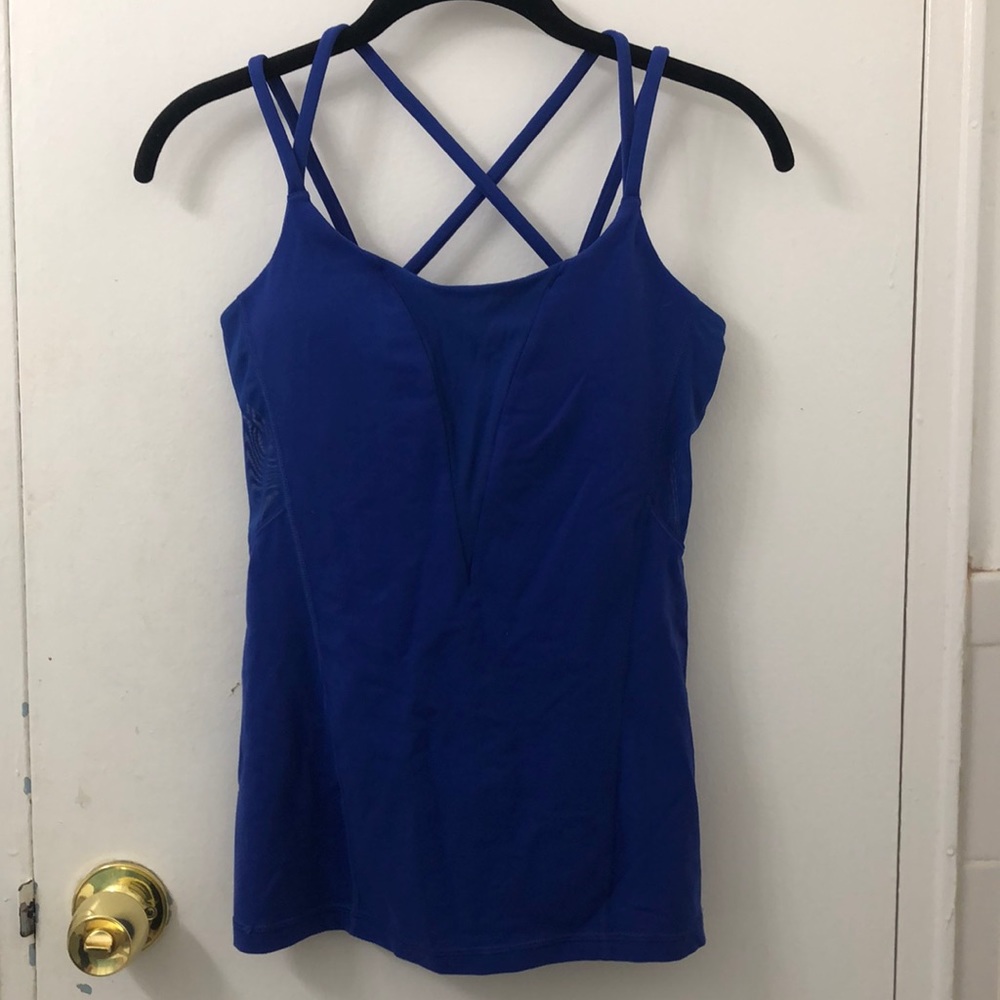 Lululemon tank - blue, size 6 MESH